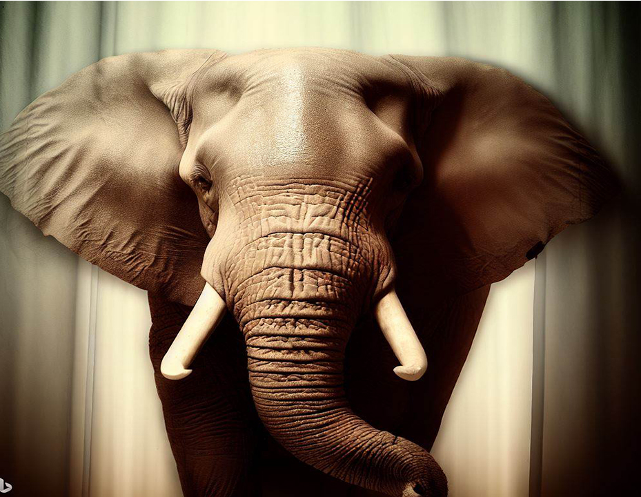 elephant shower curtain